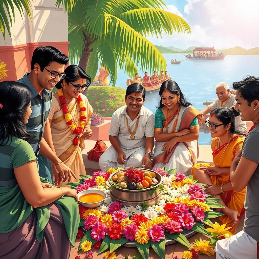 celebrating Onam