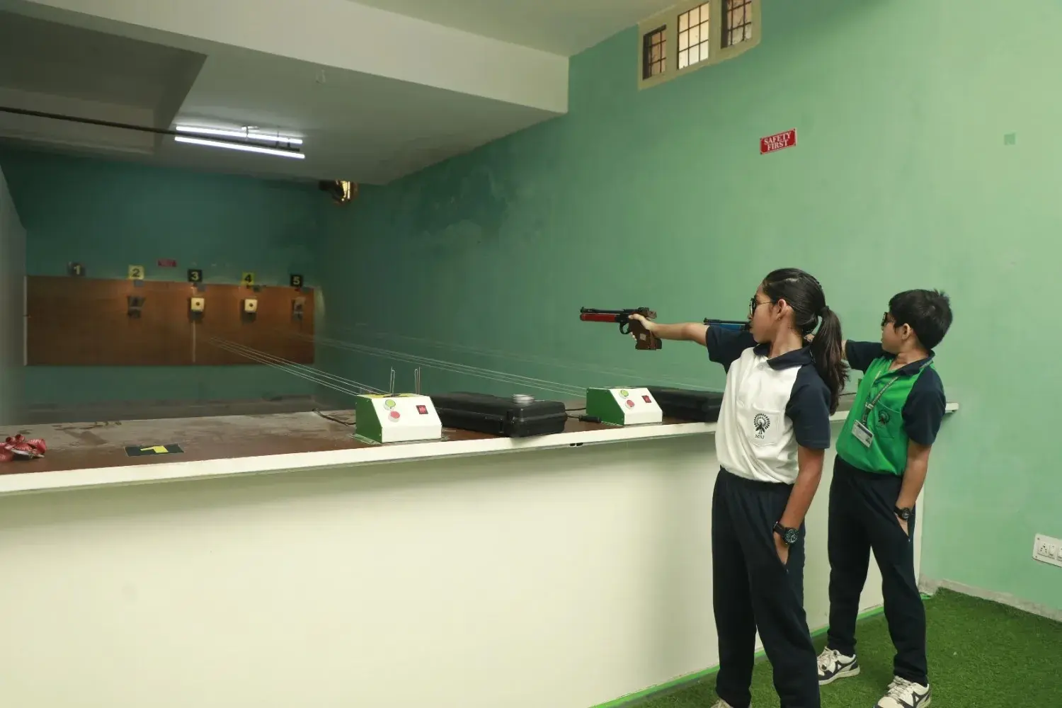 Gun Shooting classes at Mayoor School Jaipur